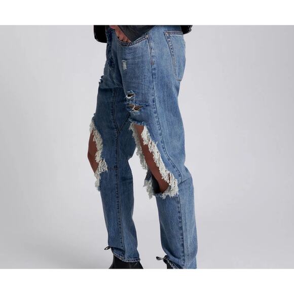 BNWT $148 One Teaspoon Messed Up Saints Jean in Johnny Blue / Size 26 - Picture 1 of 10